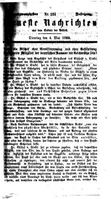 Neueste Nachrichten aus dem Gebiete der Politik (Münchner neueste Nachrichten) Dienstag 4. Mai 1869