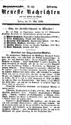 Neueste Nachrichten aus dem Gebiete der Politik (Münchner neueste Nachrichten) Freitag 21. Mai 1869