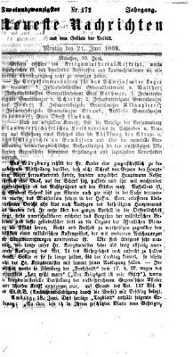 Neueste Nachrichten aus dem Gebiete der Politik (Münchner neueste Nachrichten) Montag 21. Juni 1869