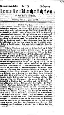 Neueste Nachrichten aus dem Gebiete der Politik (Münchner neueste Nachrichten) Sonntag 27. Juni 1869