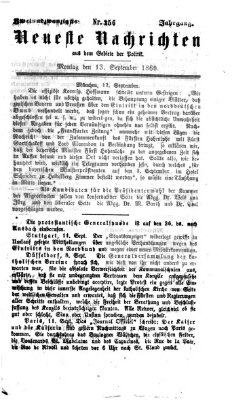 Neueste Nachrichten aus dem Gebiete der Politik (Münchner neueste Nachrichten) Montag 13. September 1869