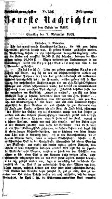 Neueste Nachrichten aus dem Gebiete der Politik (Münchner neueste Nachrichten) Dienstag 2. November 1869