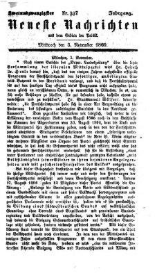 Neueste Nachrichten aus dem Gebiete der Politik (Münchner neueste Nachrichten) Mittwoch 3. November 1869