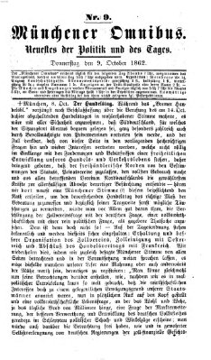 Münchener Omnibus Donnerstag 9. Oktober 1862