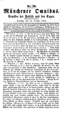 Münchener Omnibus Sonntag 12. Oktober 1862