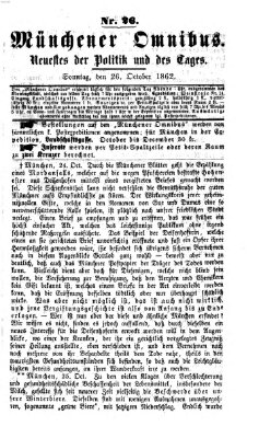 Münchener Omnibus Sonntag 26. Oktober 1862