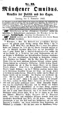 Münchener Omnibus Sonntag 2. November 1862