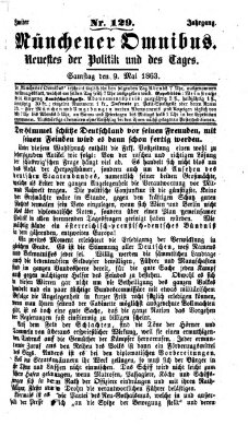 Münchener Omnibus Samstag 9. Mai 1863