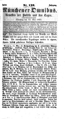 Münchener Omnibus Dienstag 12. Mai 1863