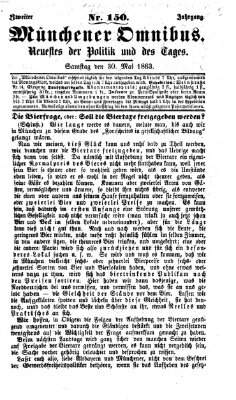 Münchener Omnibus Samstag 30. Mai 1863