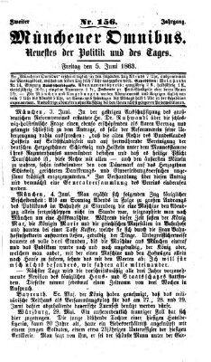 Münchener Omnibus Freitag 5. Juni 1863