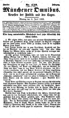 Münchener Omnibus Montag 8. Juni 1863