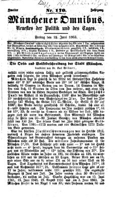 Münchener Omnibus Freitag 19. Juni 1863