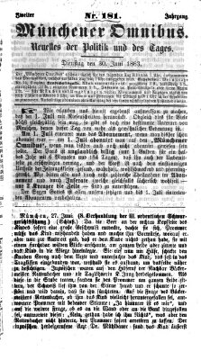 Münchener Omnibus Dienstag 30. Juni 1863