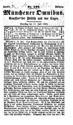 Münchener Omnibus Samstag 11. Juli 1863