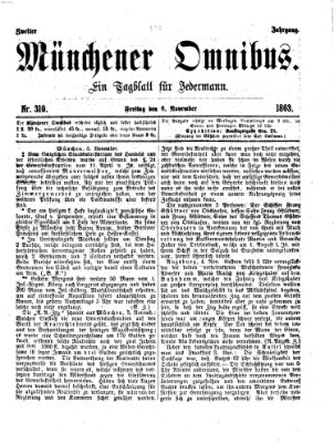 Münchener Omnibus Freitag 6. November 1863