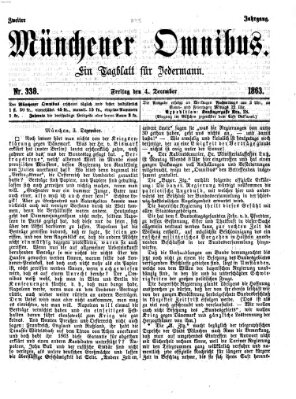 Münchener Omnibus Freitag 4. Dezember 1863