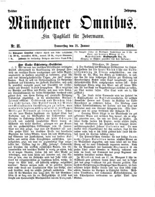 Münchener Omnibus Donnerstag 21. Januar 1864