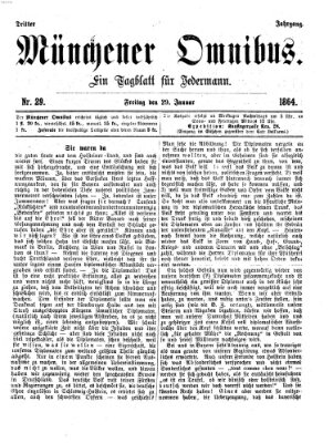 Münchener Omnibus Freitag 29. Januar 1864