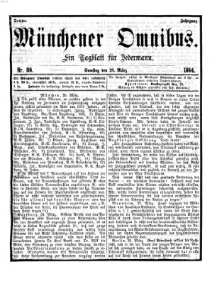 Münchener Omnibus Samstag 26. März 1864