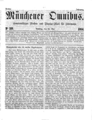 Münchener Omnibus Samstag 28. Mai 1864