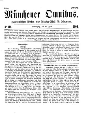 Münchener Omnibus Donnerstag 30. Juni 1864