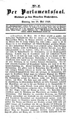 Der Parlamentssaal (Münchner neueste Nachrichten) Sonntag 28. Mai 1848