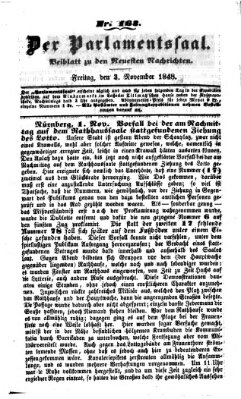 Der Parlamentssaal (Münchner neueste Nachrichten) Freitag 3. November 1848