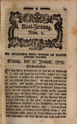 Real-Zeitung (Erlanger Real-Zeitung) Dienstag 31. Januar 1775