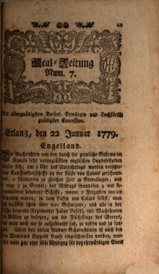 Real-Zeitung (Erlanger Real-Zeitung) Freitag 22. Januar 1779