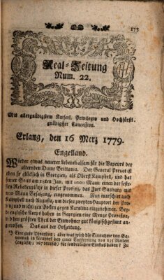 Real-Zeitung (Erlanger Real-Zeitung) Dienstag 16. März 1779