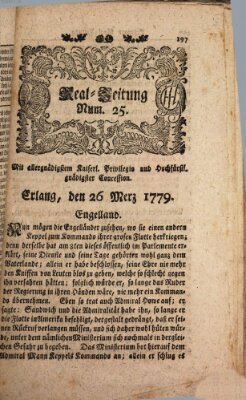 Real-Zeitung (Erlanger Real-Zeitung) Freitag 26. März 1779