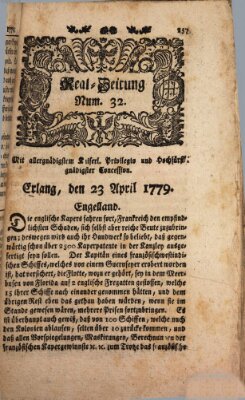 Real-Zeitung (Erlanger Real-Zeitung) Freitag 23. April 1779