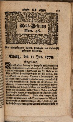 Real-Zeitung (Erlanger Real-Zeitung) Freitag 11. Juni 1779