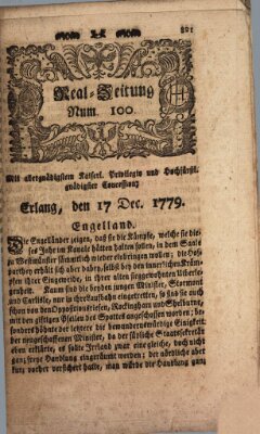 Real-Zeitung (Erlanger Real-Zeitung) Freitag 17. Dezember 1779