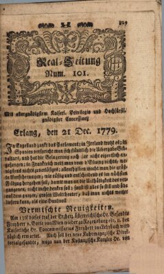 Real-Zeitung (Erlanger Real-Zeitung) Dienstag 21. Dezember 1779