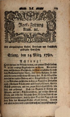 Real-Zeitung (Erlanger Real-Zeitung) Dienstag 14. März 1780