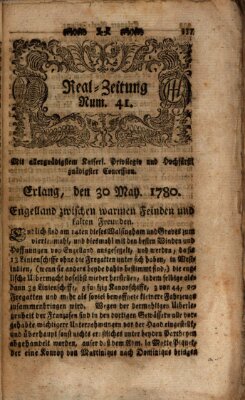 Real-Zeitung (Erlanger Real-Zeitung) Dienstag 30. Mai 1780