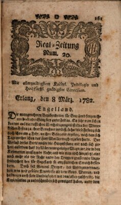 Real-Zeitung (Erlanger Real-Zeitung) Freitag 8. März 1782