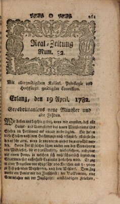 Real-Zeitung (Erlanger Real-Zeitung) Freitag 19. April 1782