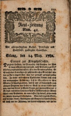 Real-Zeitung (Erlanger Real-Zeitung) Freitag 24. Mai 1782