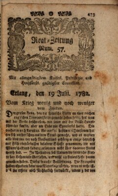 Real-Zeitung (Erlanger Real-Zeitung) Freitag 19. Juli 1782