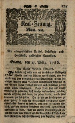 Real-Zeitung (Erlanger Real-Zeitung) Freitag 17. März 1786