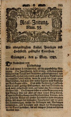 Real-Zeitung (Erlanger Real-Zeitung) Sonntag 4. März 1787