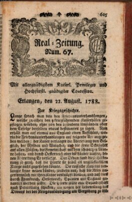 Real-Zeitung (Erlanger Real-Zeitung) Freitag 22. August 1788