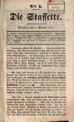 Die Staffette Dienstag 6. Februar 1849