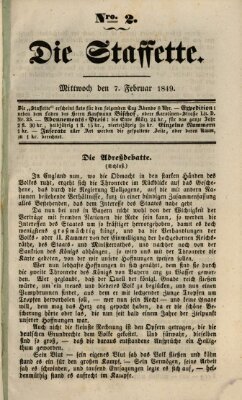 Die Staffette Mittwoch 7. Februar 1849