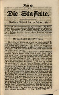 Die Staffette Mittwoch 14. Februar 1849