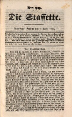 Die Staffette Freitag 9. März 1849