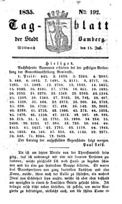 Tag-Blatt der Stadt Bamberg (Bamberger Tagblatt) Mittwoch 15. Juli 1835